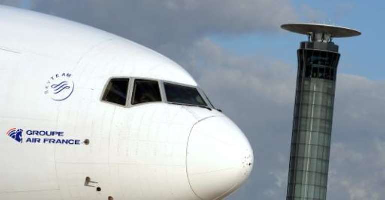Picture of an Air France plane taken on November 13, 2008 on the tarmac of Roissy Charles-de-Gaulle airport outside Paris. By Lionel Bonaventure (AFP/File)