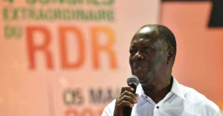 President Alassane Ouattara has suggested he could seek a third term after his mandate ends in 2020. By SIA KAMBOU (AFP/File)