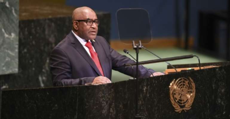 President Azali Assoumani's bid to extend term limits has fuelled anger in the Indian Ocean archipelago in recent months. By Don EMMERT (AFP/File)