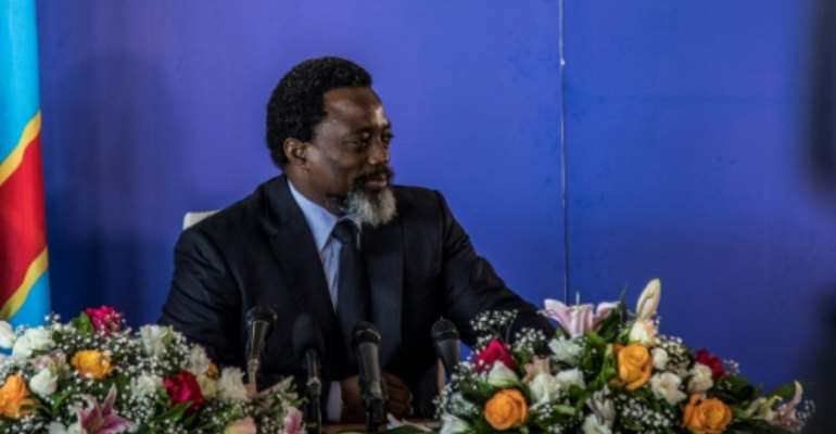President of the Democratic Republic of Congo Joseph Kabila, pictured in January 2018, has received calls from the US, France and Britain to clearly state that he will step aside and allow for a peaceful transfer of power in December. By THOMAS NICOLON (AFP/File)