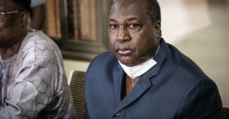 Presidential candidate Zephirin Diabre accused the government of orchestrating 'massive' electoral fraud. By OLYMPIA DE MAISMONT (AFP)