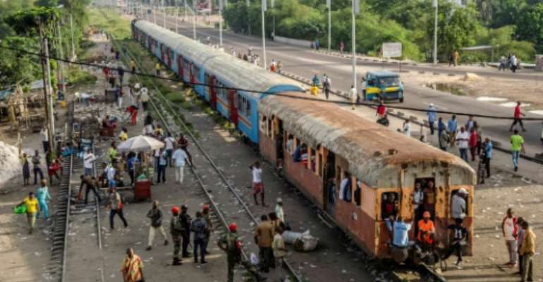 Railways in the DRC have a poor record for safety, hampered by derelict tracks and decrepit locomotives.  By JUNIOR D.KANNAH (AFP/File)