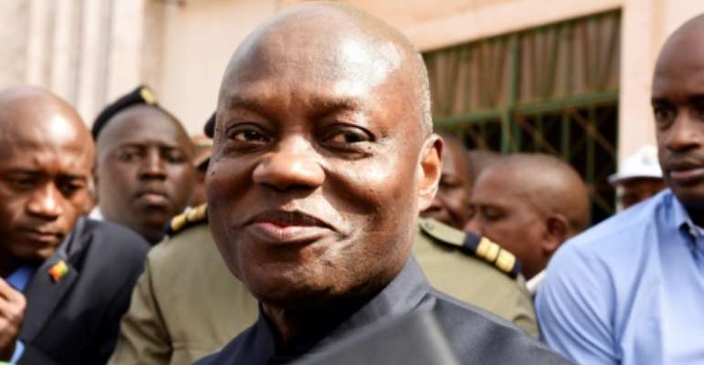 Running again: The president of Guinea-Bissau, Jose Mario Vaz, pictured at a polling station during legislative elections in March. By SEYLLOU (AFP/File)