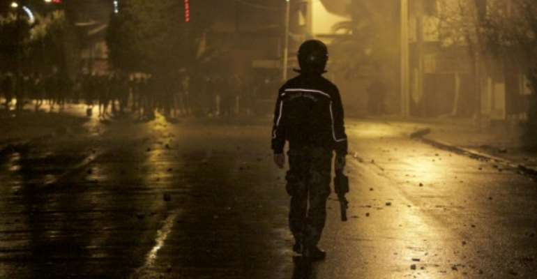 Security forces in the Tunisian city of Siliana clashed with youths during two nights of disturbances in the capital and other cities. By Feouzi Dridi (AFP)