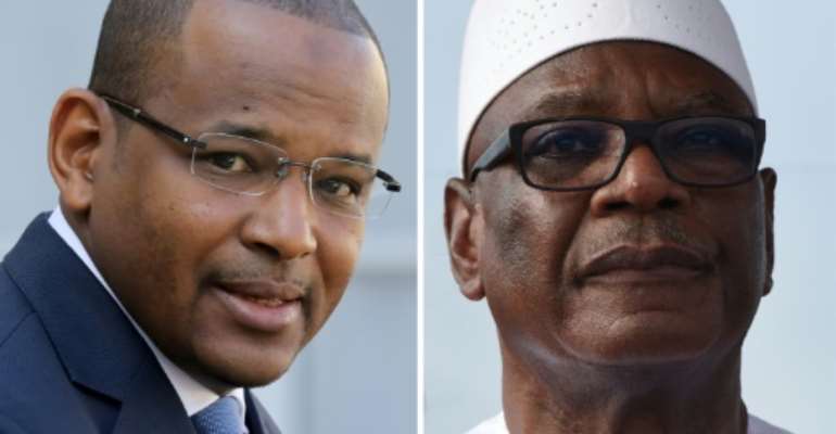 Seized: Malian Prime Minister Boubou Cisse, left, and President Ibrahim Boubacar Keita. By Ludovic MARIN, Sia KAMBOU (AFP)