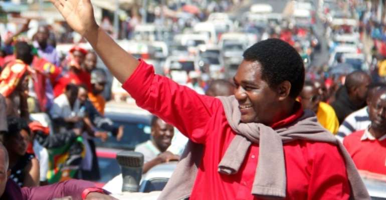 Self-made businessman Hakainde Hichilema has bid for the presidency five times already. By SALIM DAWOOD (AFP)