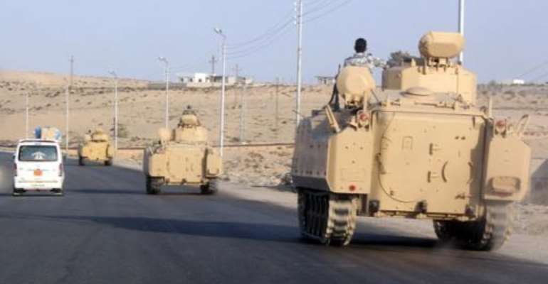 The Egyptian military has poured troops and armour into the Sinai peninsula. By (AFP/File)