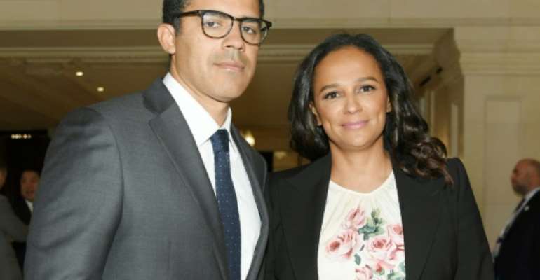 Sindika Dokolo, here photographed September 26, 2018, alongside his wife Isabel dos Santos, drowned in a diving accident on October 29, Dubai police say. By Mike Coppola (GETTY IMAGES NORTH AMERICA/AFP/File)