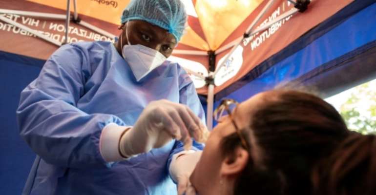 South Africa's daily coronavirus case rate has slowed since July's peaks, but officials fear a resurgence. By LUCA SOLA (AFP/File)