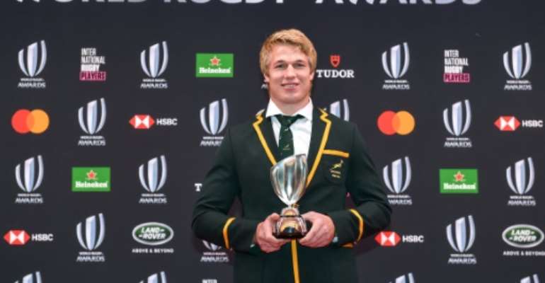 South Africa's Pieter-Steph du Toit was a towering presence in the World Cup final. By Kazuhiro NOGI (AFP)