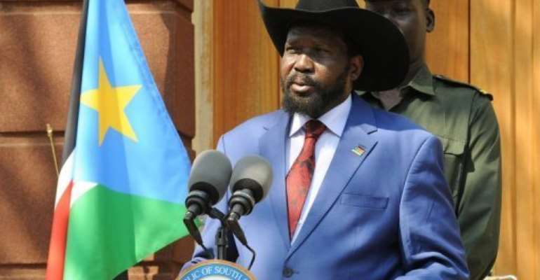 Southern President Salva Kiir. By Isaac Billy (AFP/UN/File)