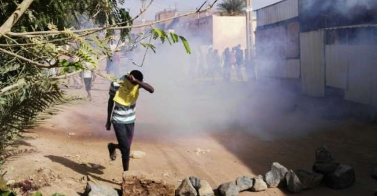 Sudanese protestors have continued to demonstrate for three months despite a nationwide state of emergency. By STRINGER (AFP)
