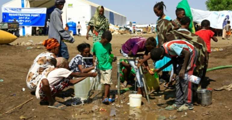 Tens of thousands have poured into neighbouring Sudan. By ASHRAF SHAZLY (AFP/File)