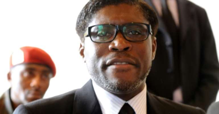 Teodorin Nguema Obiang, seen in 2012, is Equatorial Guinea's vice president and son of the president. By ABDELHAK SENNA (AFP/File)