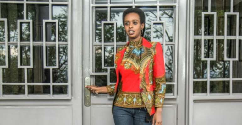 The 37-year-old Rwandan politician Diane Rwigara struck a defiant tone in an interview with AFP ahead of her trial for treason, insurrection and forgery. By Cyril NDEGEYA (AFP/File)