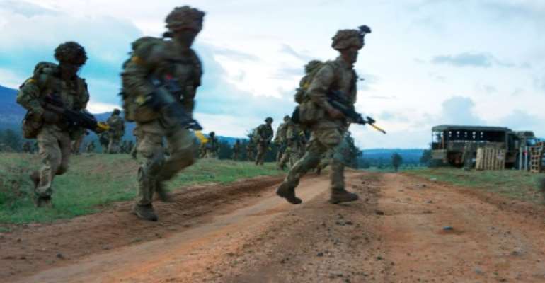 The base was used by the British Army Training Unit in Kenya, known as BATUK. By TONY KARUMBA (AFP)