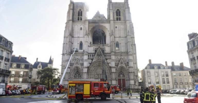 The blaze destroyed the 17th-century organ of the cathedral in Nantes, as well as priceless artefacts and paintings. By Sebastien SALOM-GOMIS (AFP/File)