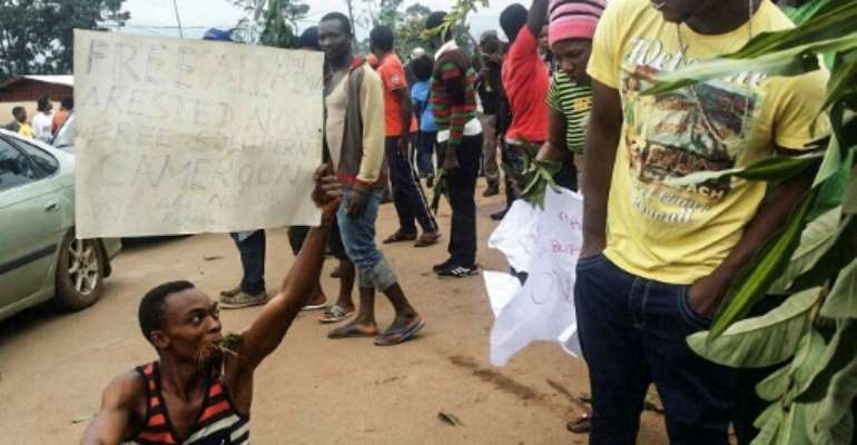 The bombings come after demonstrators in English-speaking parts of Cameroon have protested against perceived discrimination in favour of the country's francophone majority. By STRINGER (AFP/File)