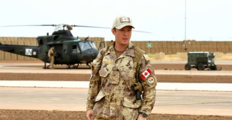 The Canadian forces will carry out medical evacuations in the north of Mali. By SEYLLOU (AFP)