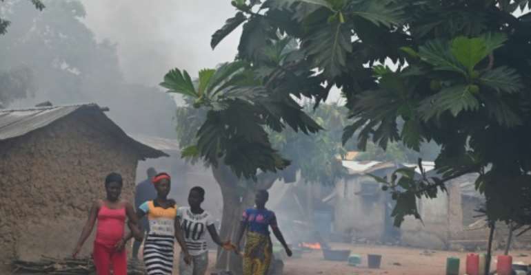 The clashes broke out Friday in and around Bongouanou north of the main city Abidjan. By Issouf SANOGO (AFP)