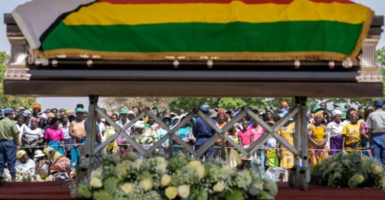 The decision to bury Zimbabwe's ex-president Robert Mugabe at his rural birth place came after weeks of wrangling between his family and the government. By Zinyange Auntony (AFP)