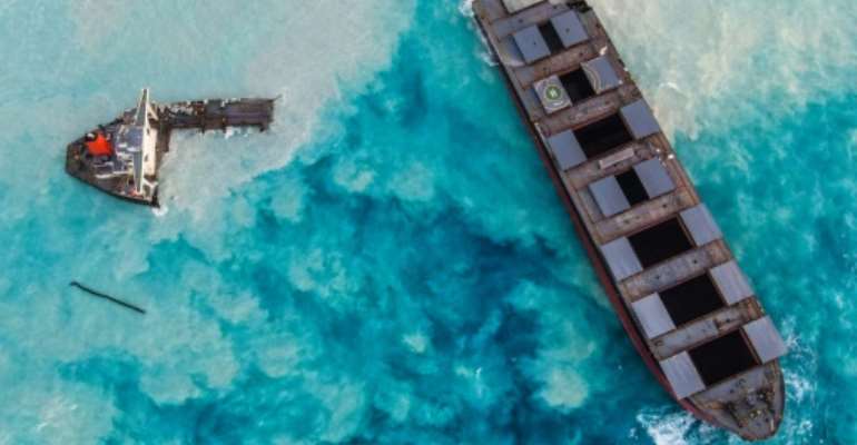 The larger section has been sunk to a depth of 3,180 metres.. By - (AFP)