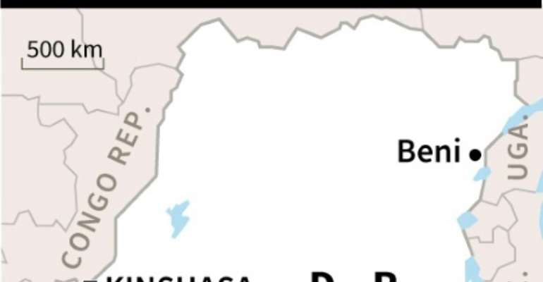 The latest militia violence in DR Congo's turbulent east was in the Beni territory of North Kivu province. By (AFP/File)