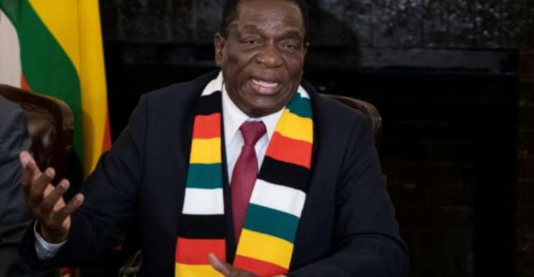The poll held on Monday was the first after the repressive rule of Robert Mugabe and was won by Emmerson Mnangagwa, a former ally of the the ousted autocrat. By MARCO LONGARI (AFP)