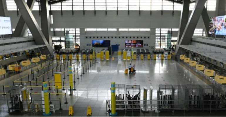 The reimposition of quarantine measures in the Philippines at short notice left many workers stranded. By Ted ALJIBE (AFP)