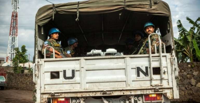 The UN force of 19,815 uniformed personnel in DR Congo will be reduced to 18,316, according to a draft council resolution seen by AFP. By Eduardo SOTERAS (AFP/File)