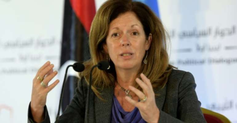 The UN's interim Libya envoy Stephanie Williams has vowed to push onwards in the process of naming an interim executive. By FETHI BELAID (AFP)