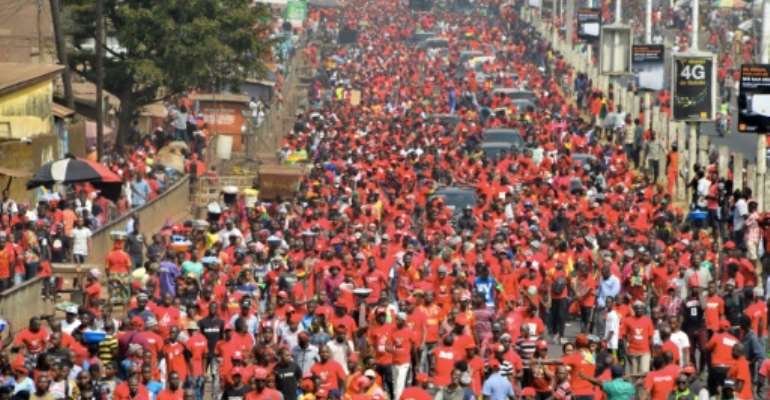 The West African country has been wracked by demonstrations since mid-October over concerns Conde intends to use a planned constitutional reform to extend his mandate. By CELLOU BINANI (AFP)