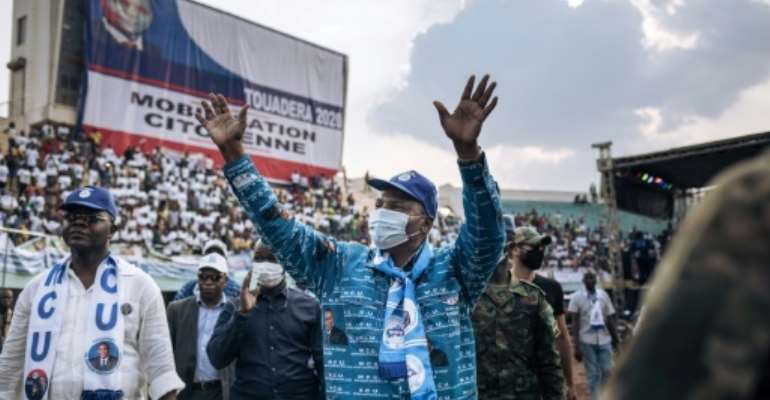 Touadera is touted as the likely winner in the presidential election, but his government only controls a third of CAR territory. By ALEXIS HUGUET (AFP/File)