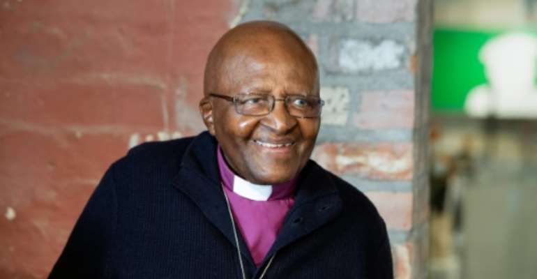 Tutu gained worldwide prominence for his strong opposition to white-minority rule under apartheid and won the Nobel Peace Price in 1984. By RODGER BOSCH (AFP)