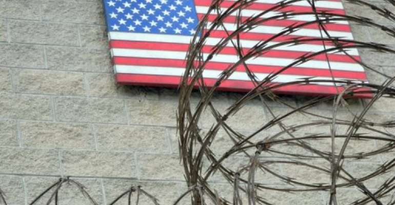 The US flag at the naval base in Guantanamo Bay, Cuba on August 7, 2013. By Chantal Valery (AFP/File)