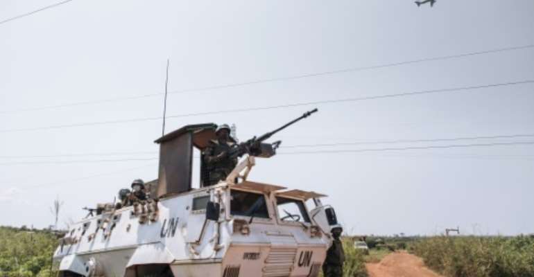 UN peacekeepers have been helping push back rebel attacks. By ALEXIS HUGUET (AFP/File)