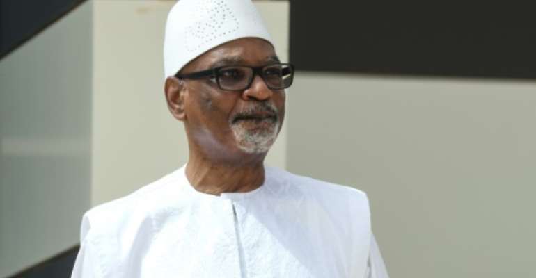 Under pressure: Malian President Ibrahim Boubacar Keita. By Ludovic MARIN (POOL/AFP)