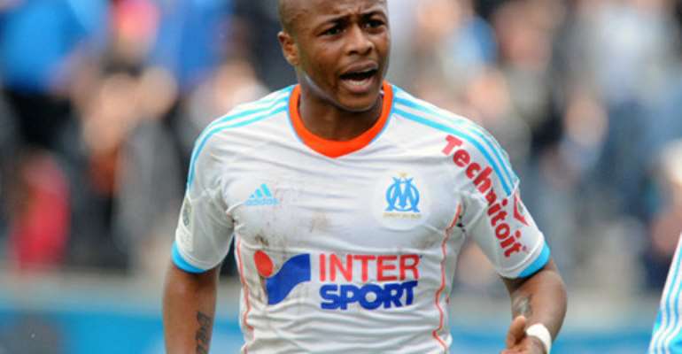 Andre Ayew back training at Olympique Marseille