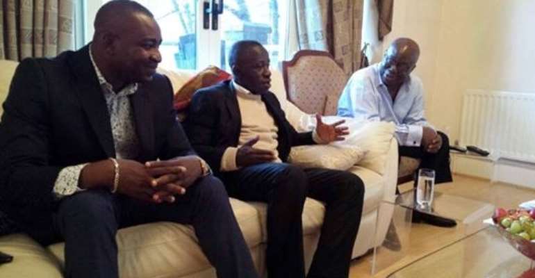 Nana Addo strategizes with Wontumi, Osei Prempeh in London