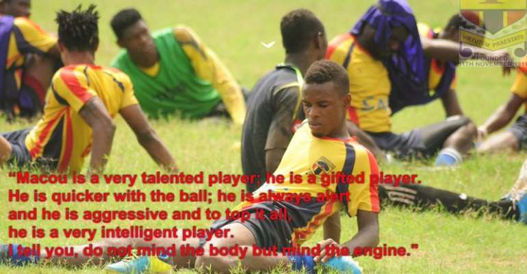 Hearts youth team coach backs promoted Macou Badu to excel with First Team