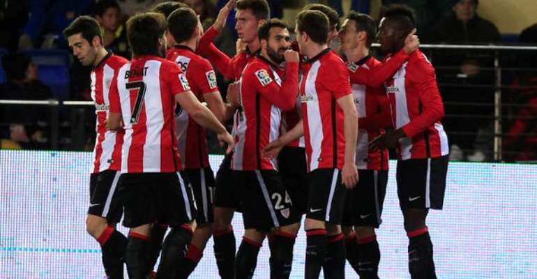 Inaki Williams has been joined by his team-mates to celebrate