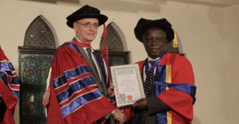 Sasso boss receives doctorate degree
