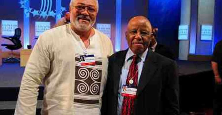 Ex-President Jerry Rawlings and Festus Mogae of Botswana