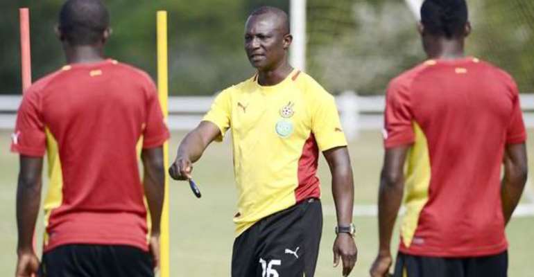 Kwesi Appiah training with the Black Stars