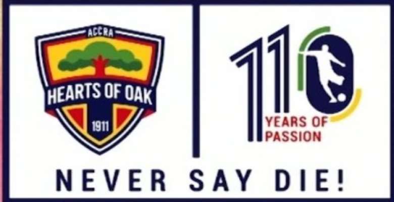 Accra Hearts of Oak clock 110 years today