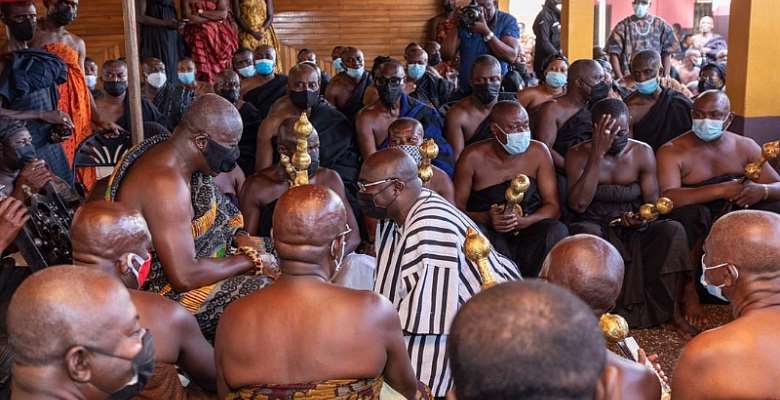 “I've no father nor mother, you're my everything” – Bawumia tells Otumfuo