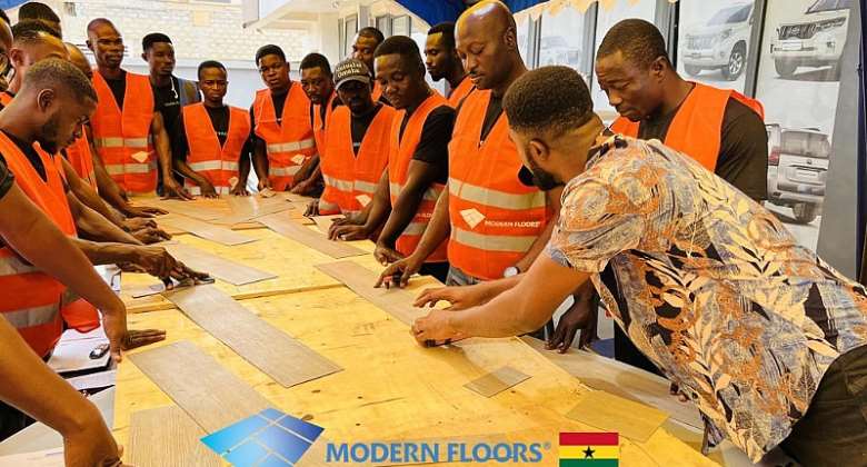 Artisans receive employable skills from Modern Floors Ghana