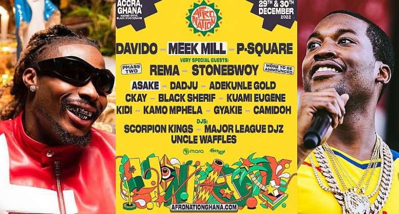 Meek Mill and Asake to perform at 2022 Afro Nation Ghana