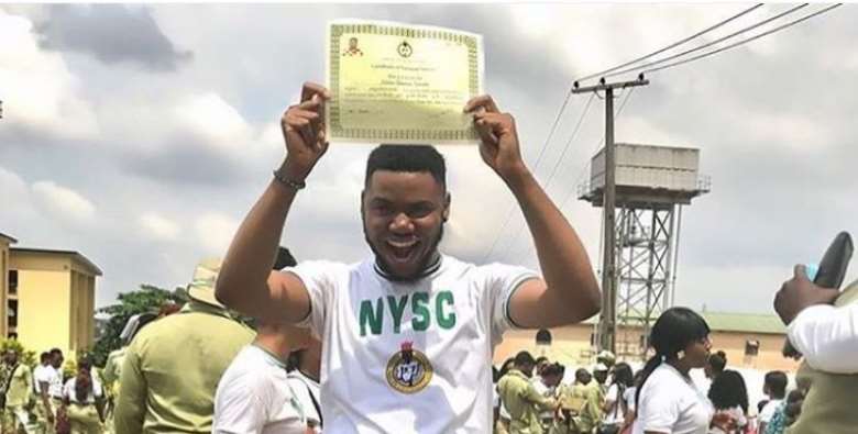Actor, Adinma Somadina Bows out from NYSC, Now a Graduate