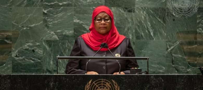 President Samia Suluhu Hassan, President of the United Republic of Tanzania, addresses the general debate of the General Assembly's seventy-sixth session.